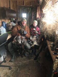 River goose hunting in Colorado