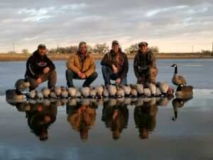 Ice hunting for geese